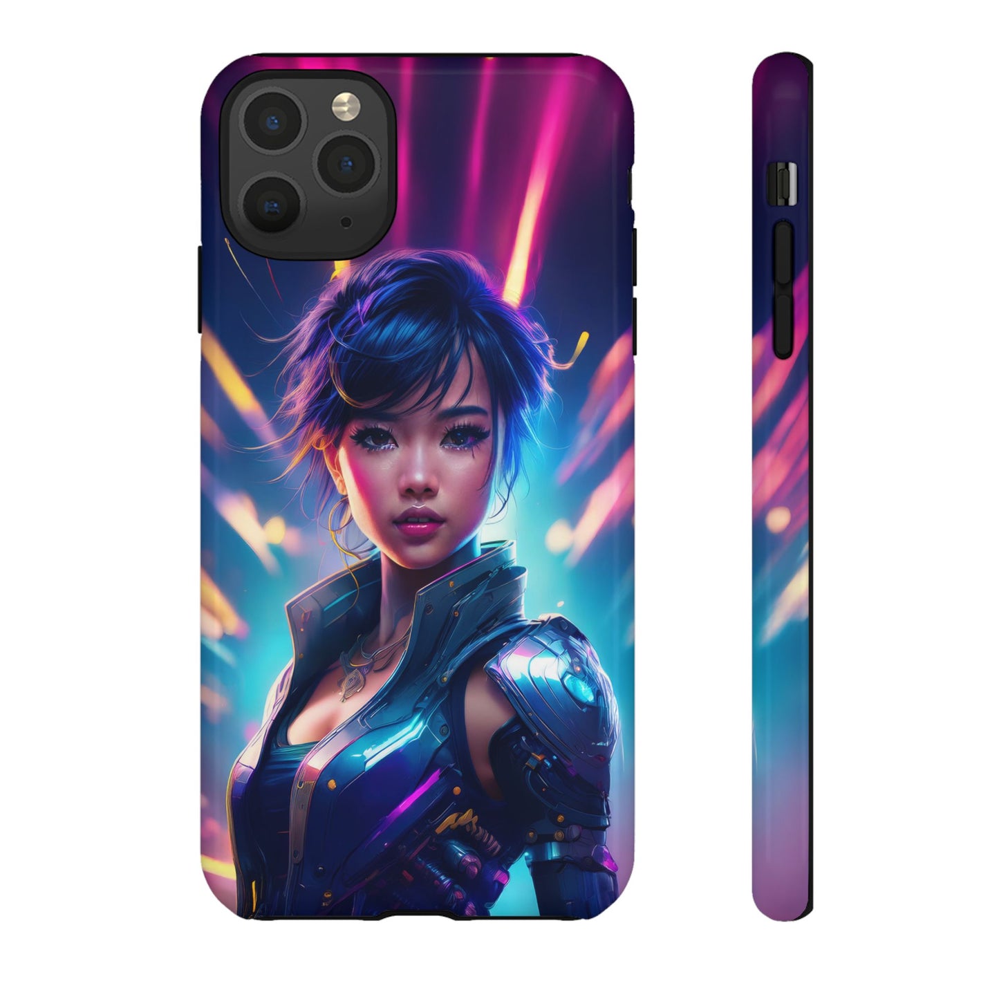 Futuristic Cyberpunk Female Cell Phone Case 024