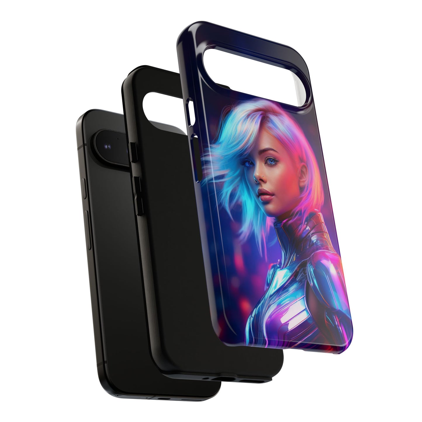 Futuristic Cyberpunk Female Cell Phone Case 028