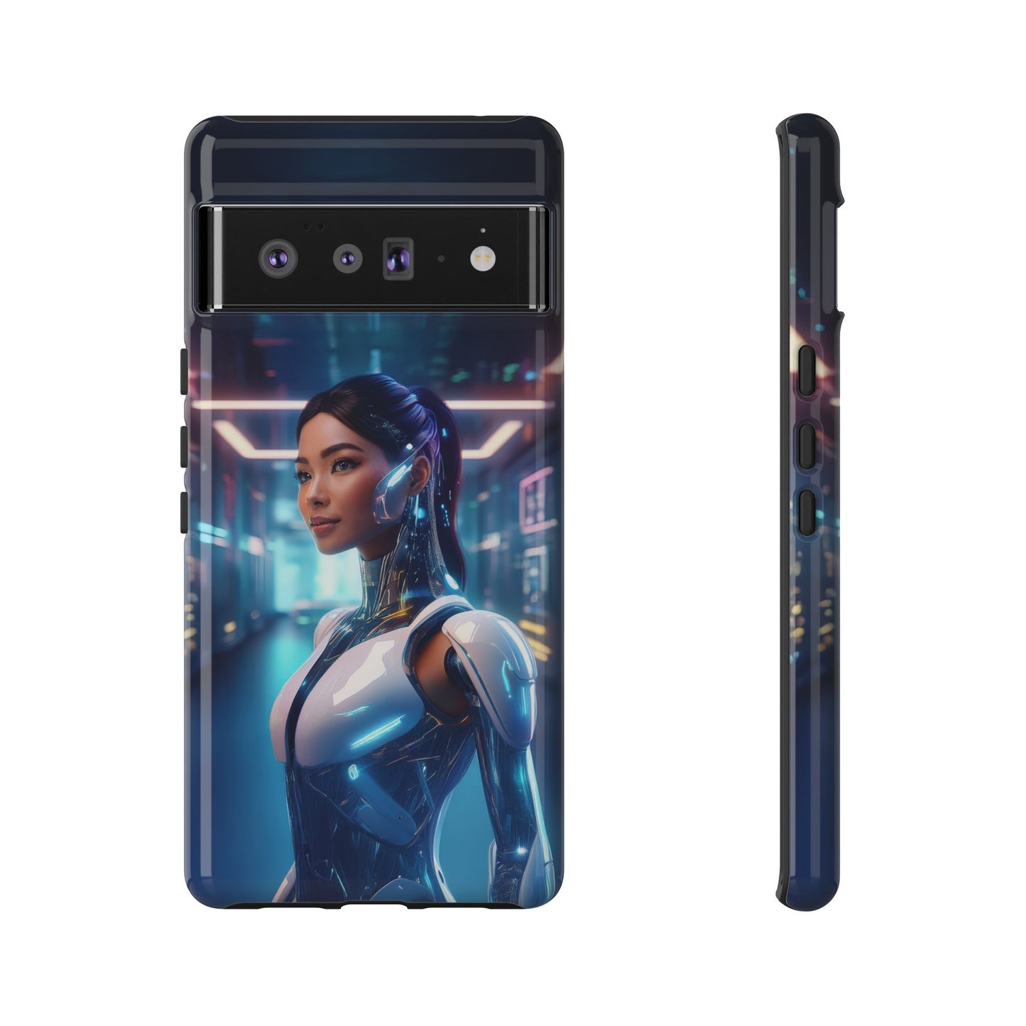 Futuristic Human Android Hybrid Cell Phone Case 005