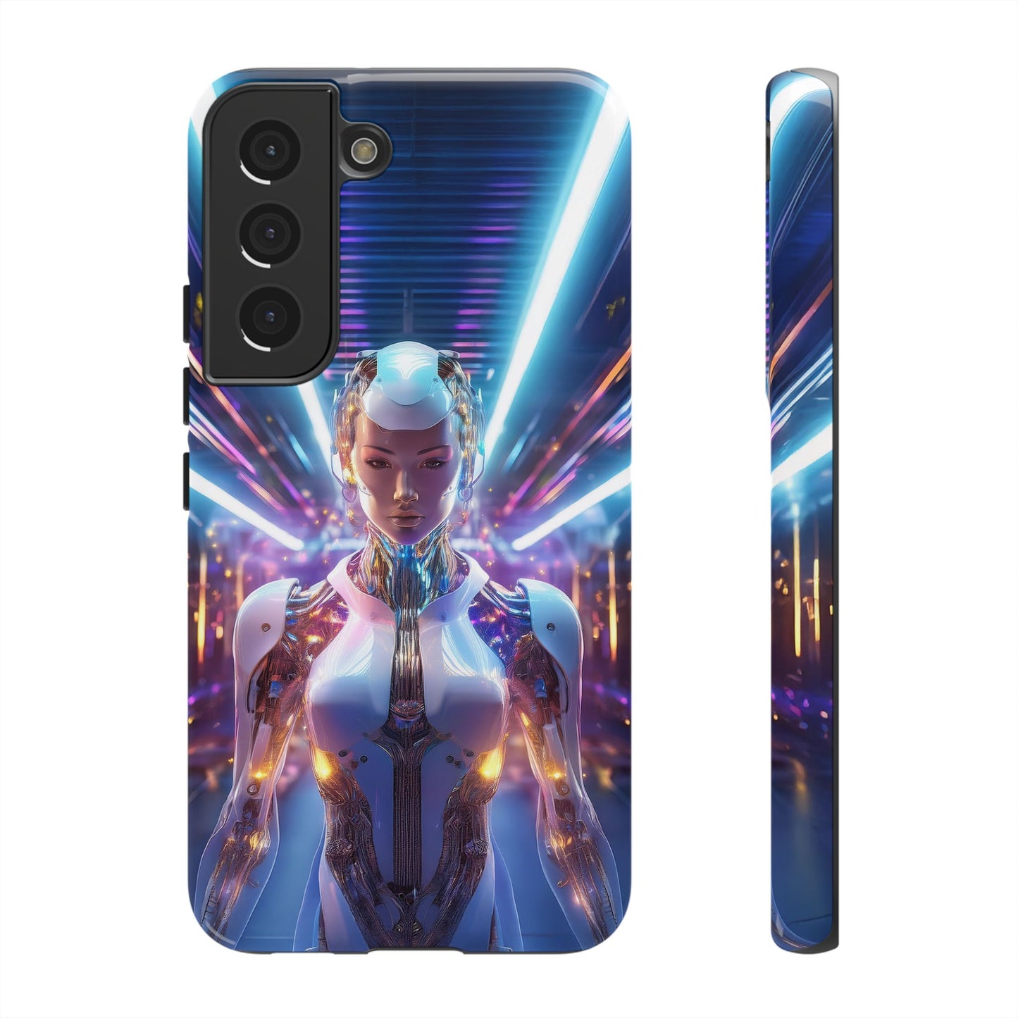 Futuristic Human Android Hybrid Cell Phone Case 007