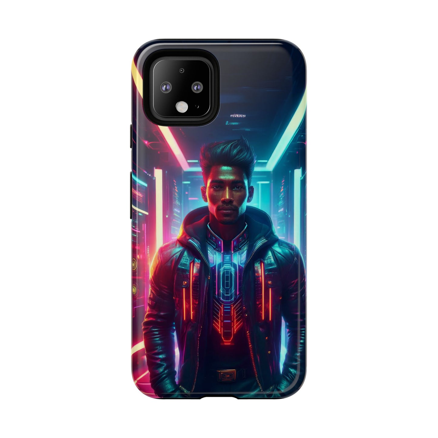 Futuristic Cyberpunk Male Cell Phone Case 001