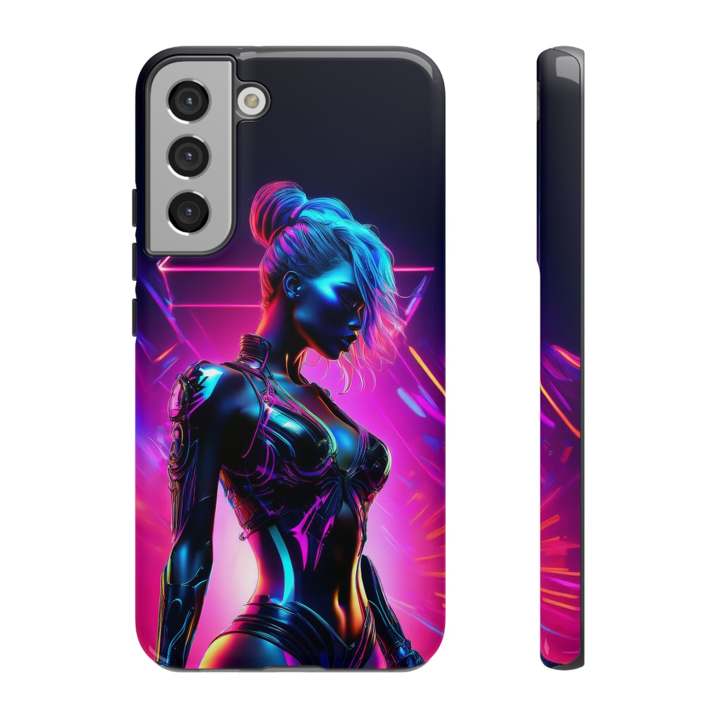 Futuristic Cyberpunk Female Cell Phone Case 017