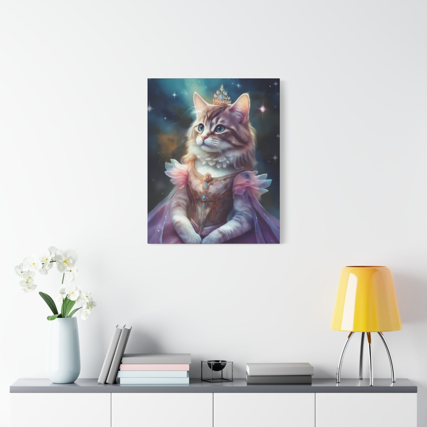 Meowgical Fairy Purrincess Canvas Art | Stretched Matte Wall Decor 005