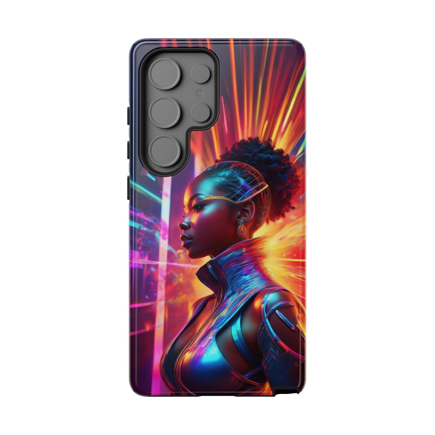 Futuristic Cyberpunk Female Cell Phone Case 001