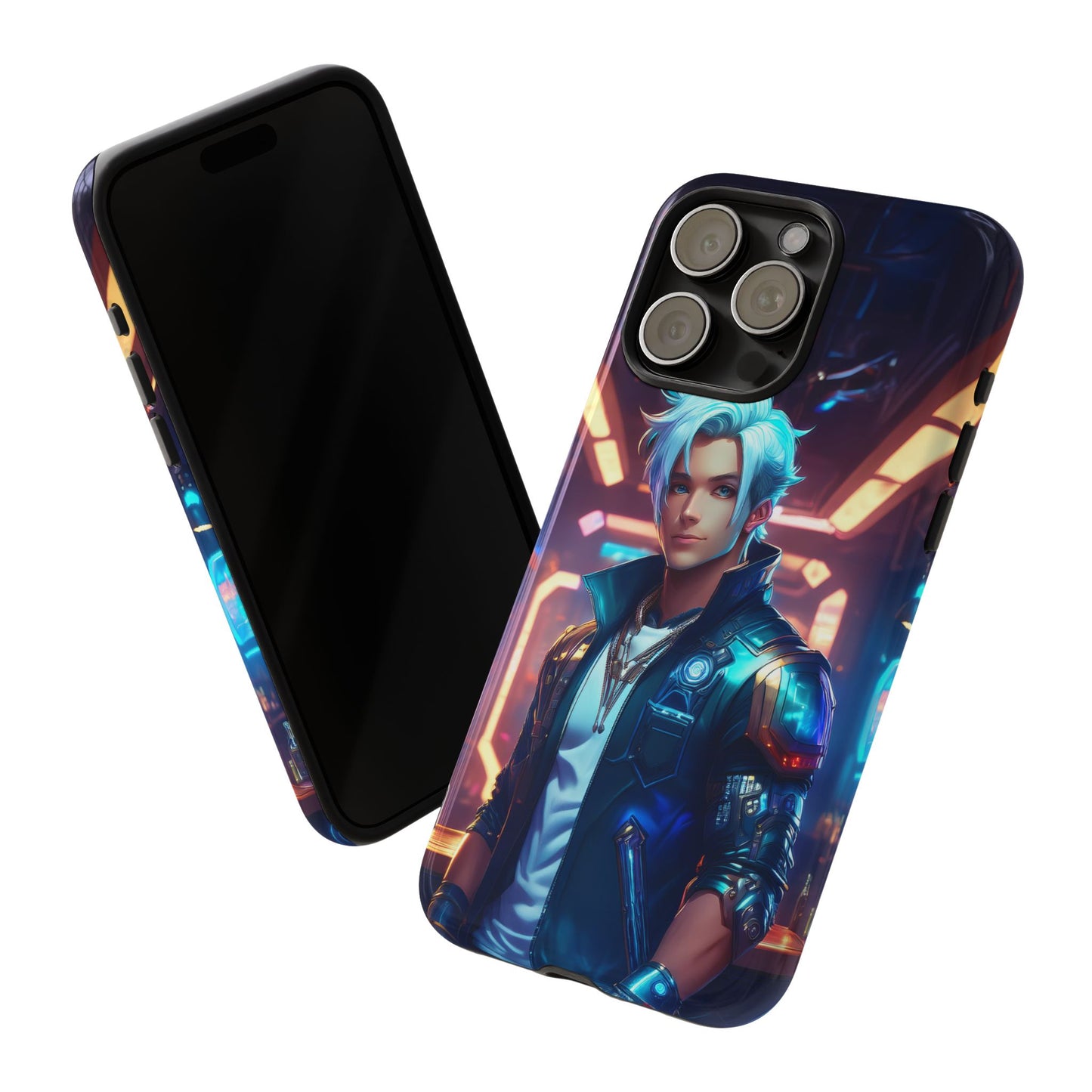 Futuristic Cyberpunk Male Cell Phone Case 009