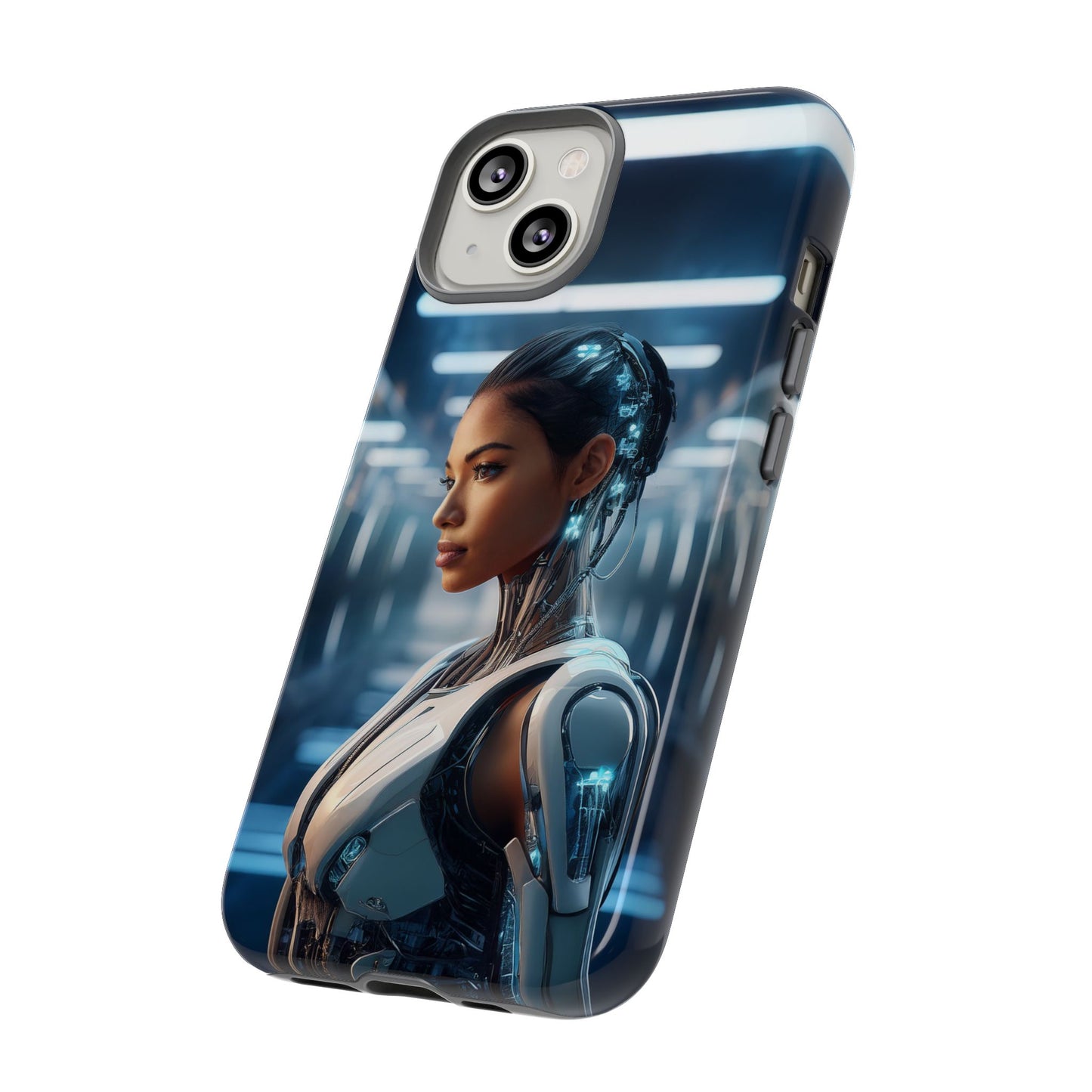 Futuristic Human Android Hybrid Cell Phone Case 002