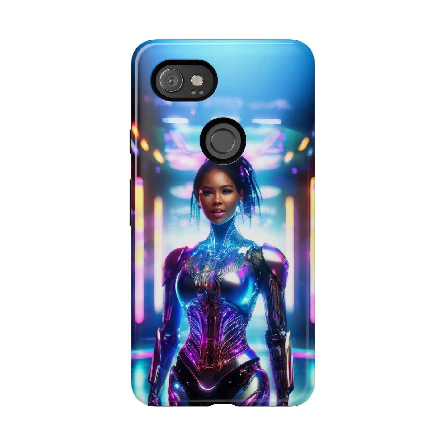 Futuristic Human Android Hybrid Cell Phone Case 009