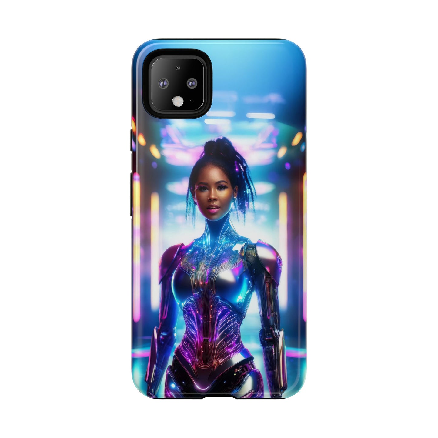 Futuristic Human Android Hybrid Cell Phone Case 009