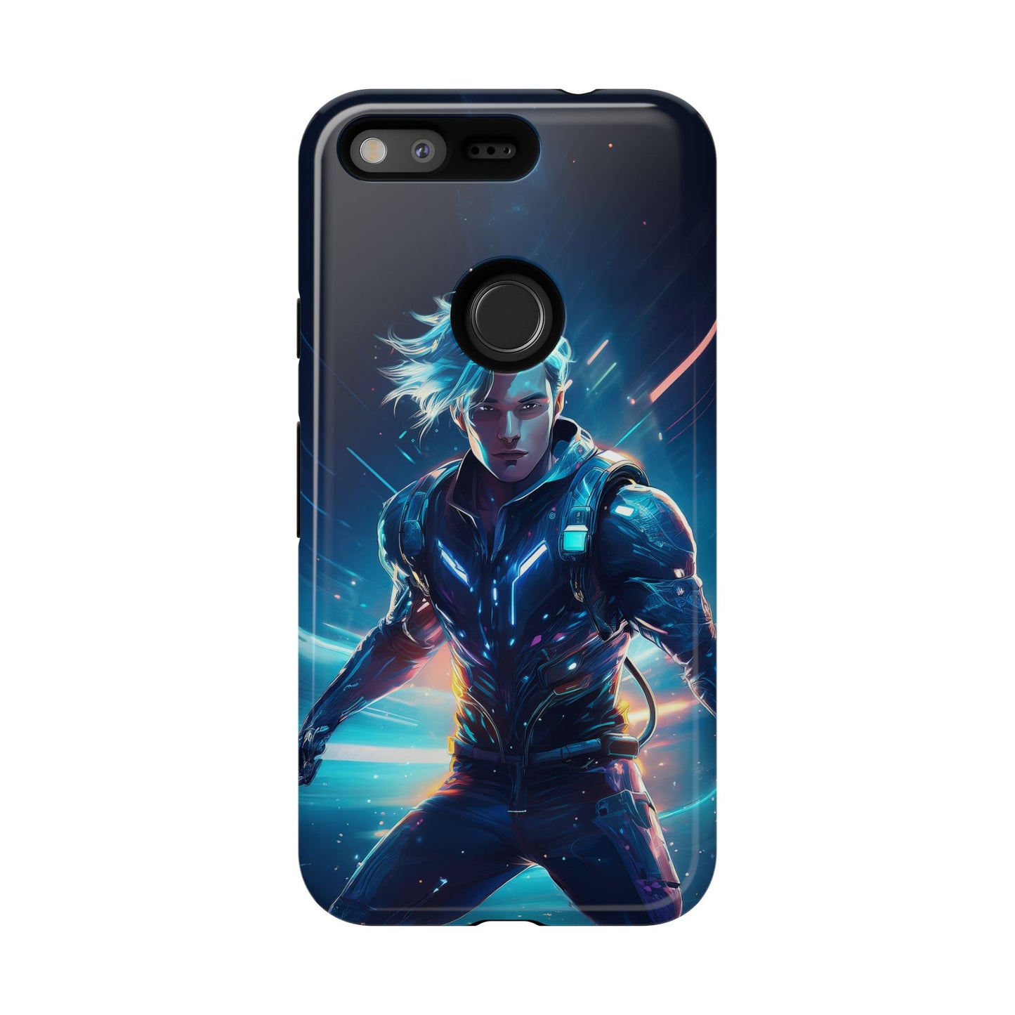 Futuristic Cyberpunk Male Cell Phone Case 024