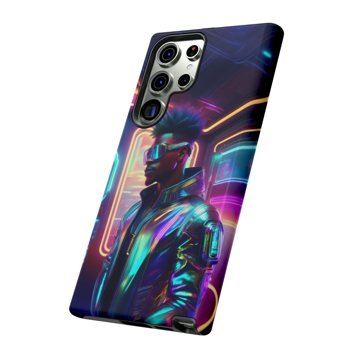 Futuristic Cyberpunk Male Cell Phone Case 004