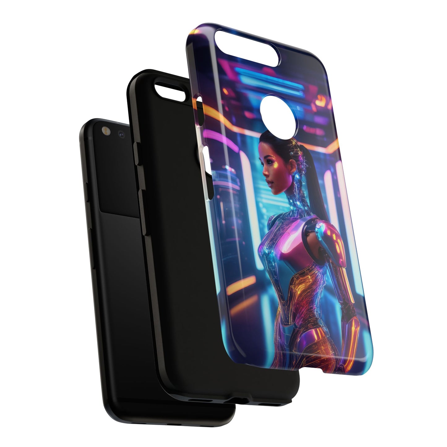 Futuristic Human Android Hybrid Cell Phone Case 016