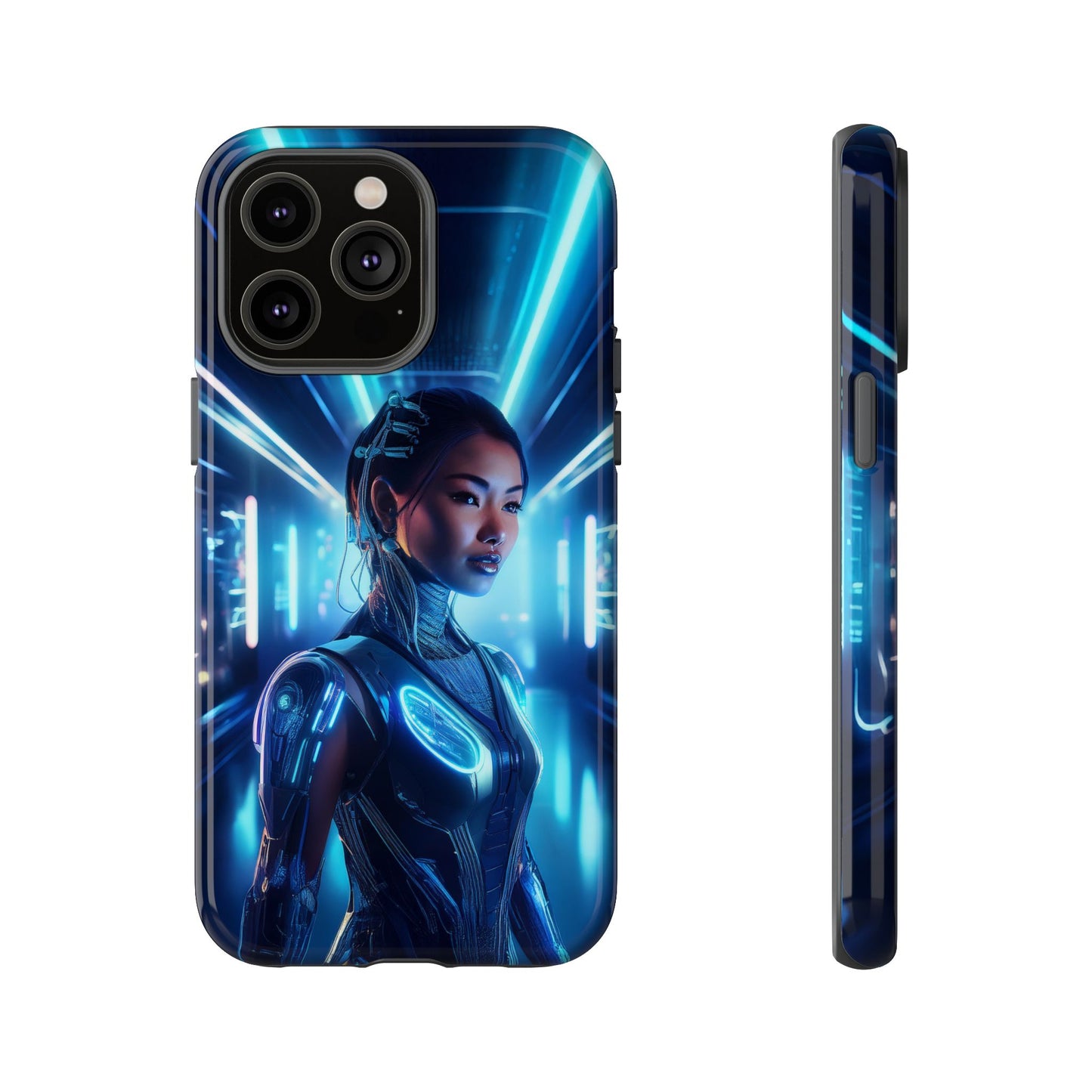 Futuristic Human Android Hybrid Cell Phone Case 004