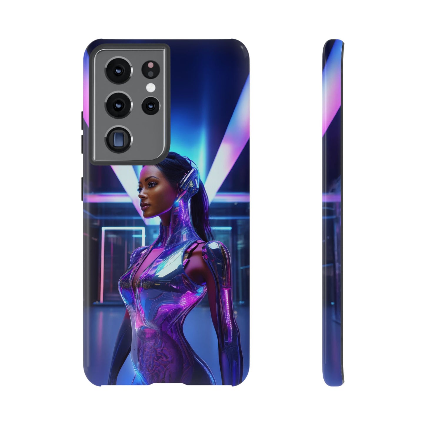 Futuristic Human Android Hybrid Cell Phone Case 017