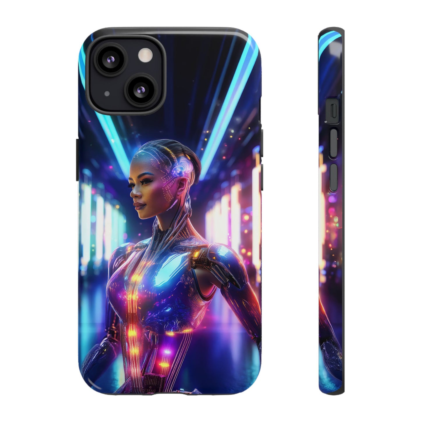 Futuristic Human Android Hybrid Cell Phone Case 010