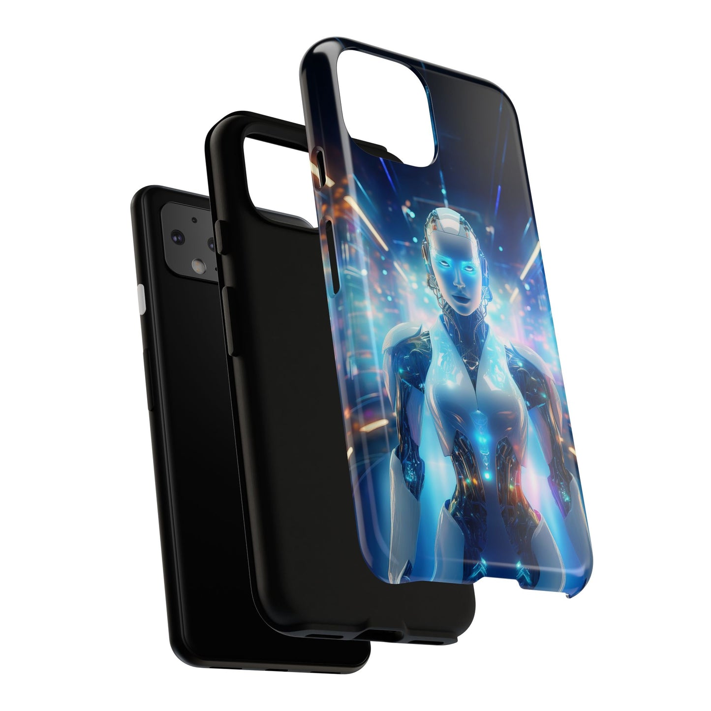 Futuristic Human Android Hybrid Cell Phone Case 012