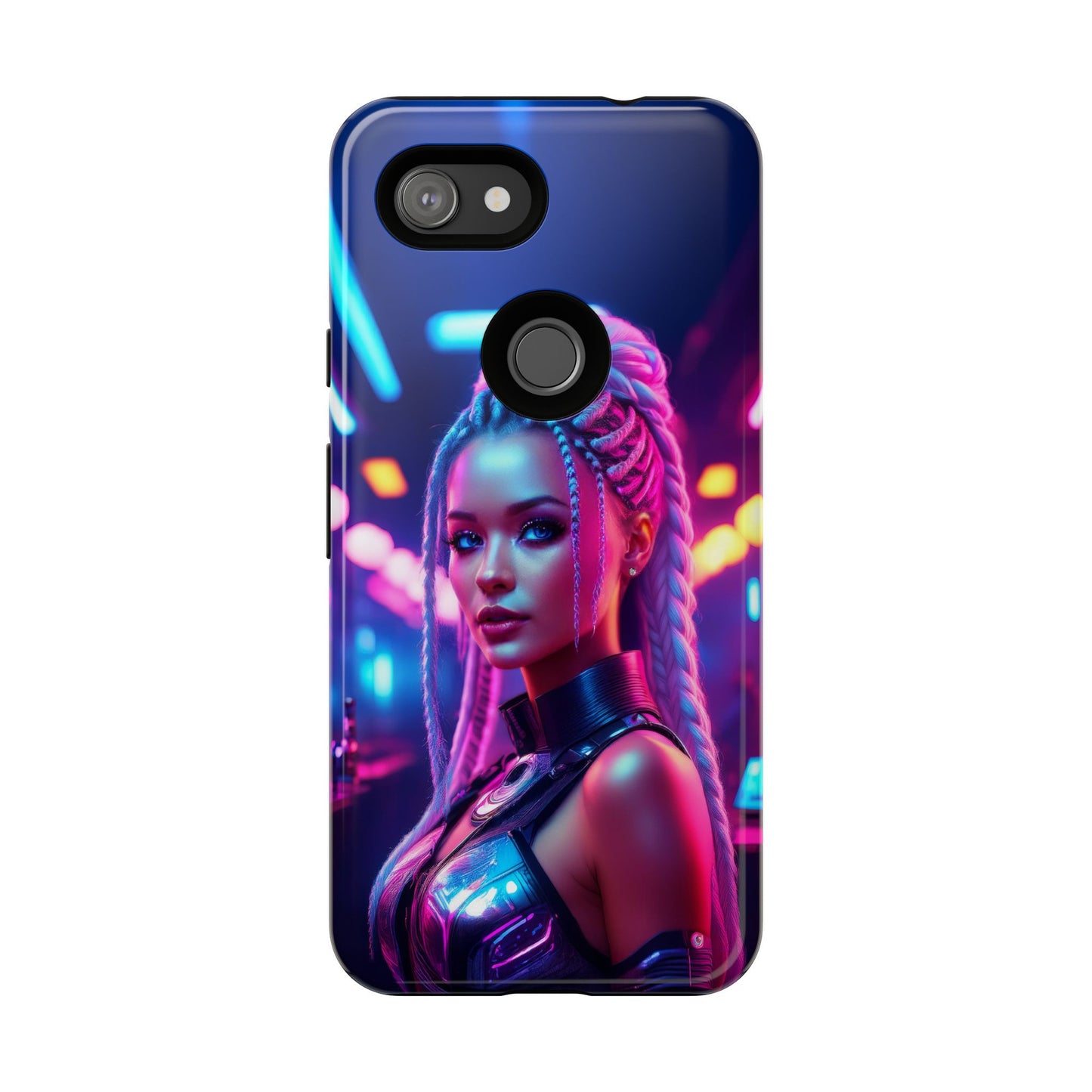 Futuristic Cyberpunk Female Cell Phone Case 007