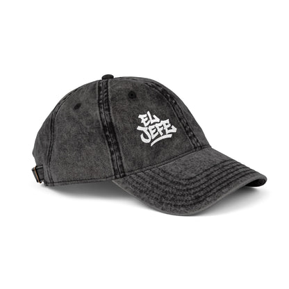 El Jefe Vintage Hat – Embroidered Bold Text Hat for Boss Energy, Leadership Style, and Latin Flair