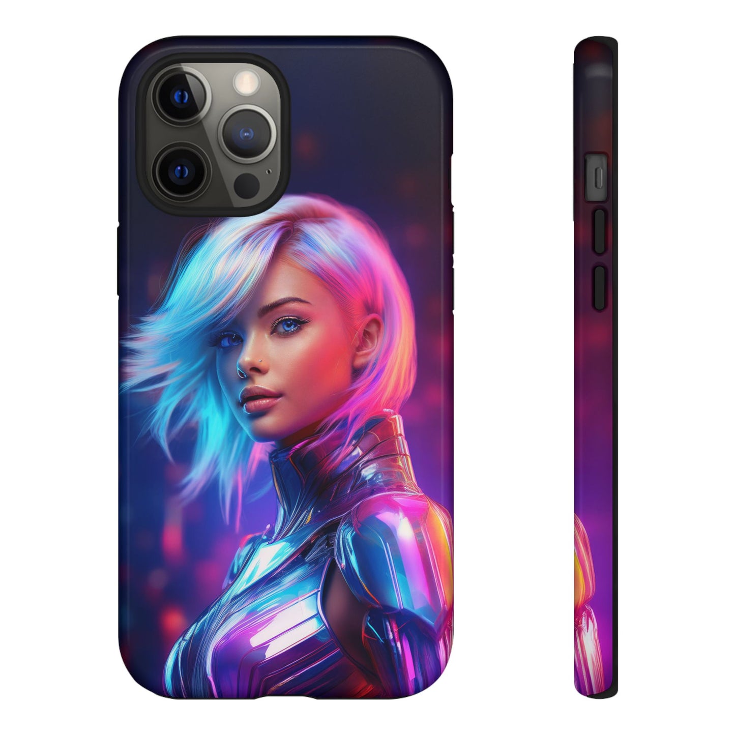 Futuristic Cyberpunk Female Cell Phone Case 028