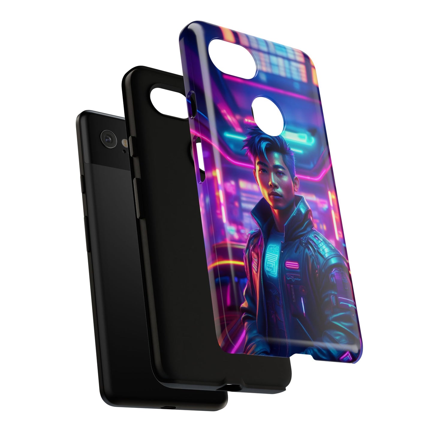 Futuristic Cyberpunk Male Cell Phone Case 012