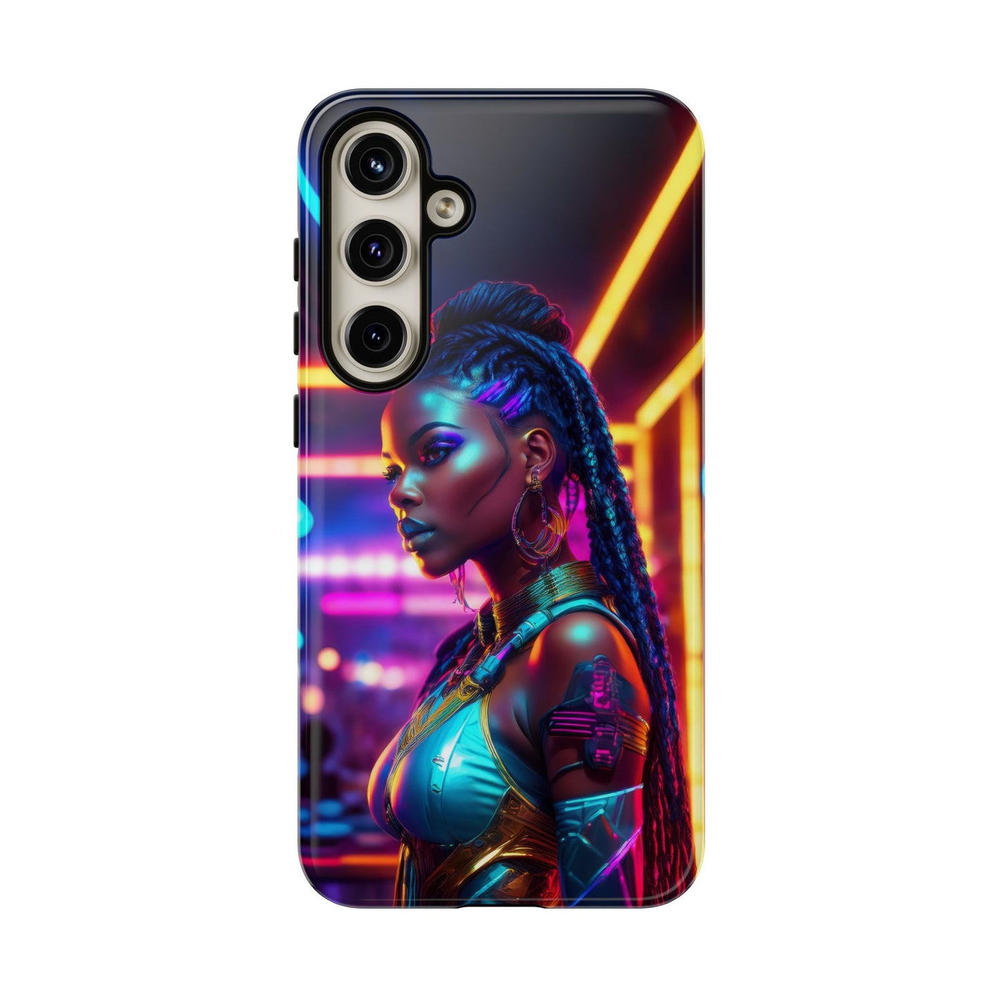 Futuristic Cyberpunk Female Cell Phone Case 006