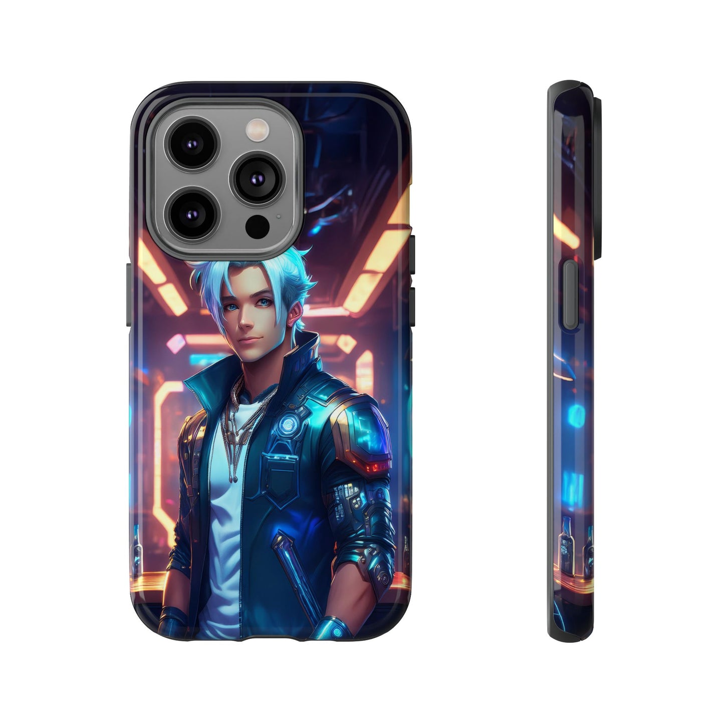 Futuristic Cyberpunk Male Cell Phone Case 009