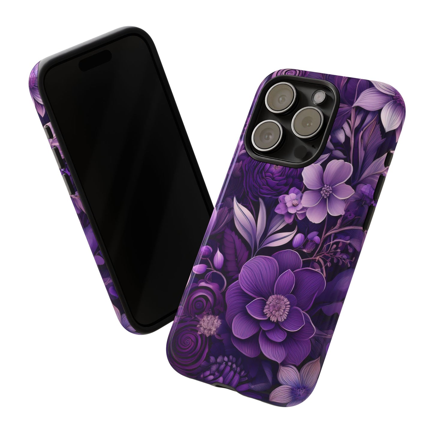 Purple Florals Tough Cases