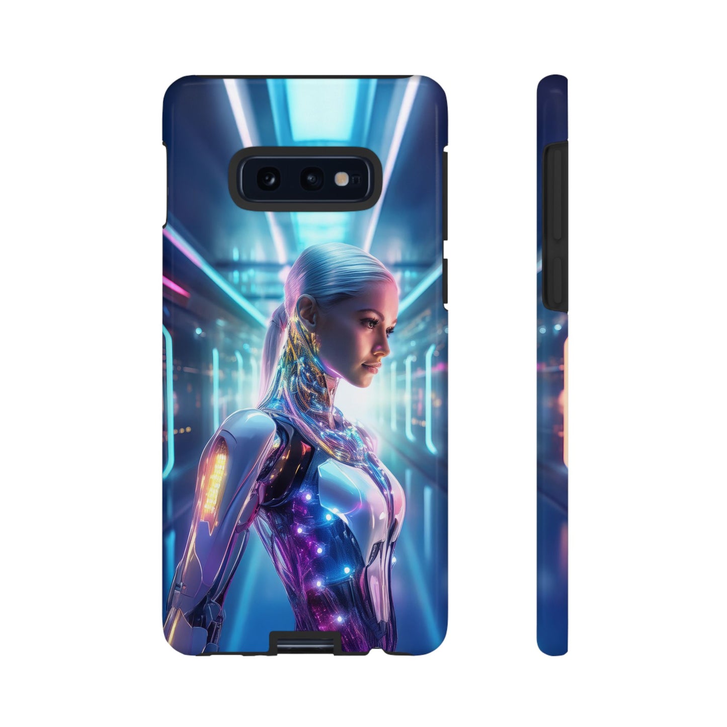 Futuristic Human Android Hybrid Cell Phone Case 015