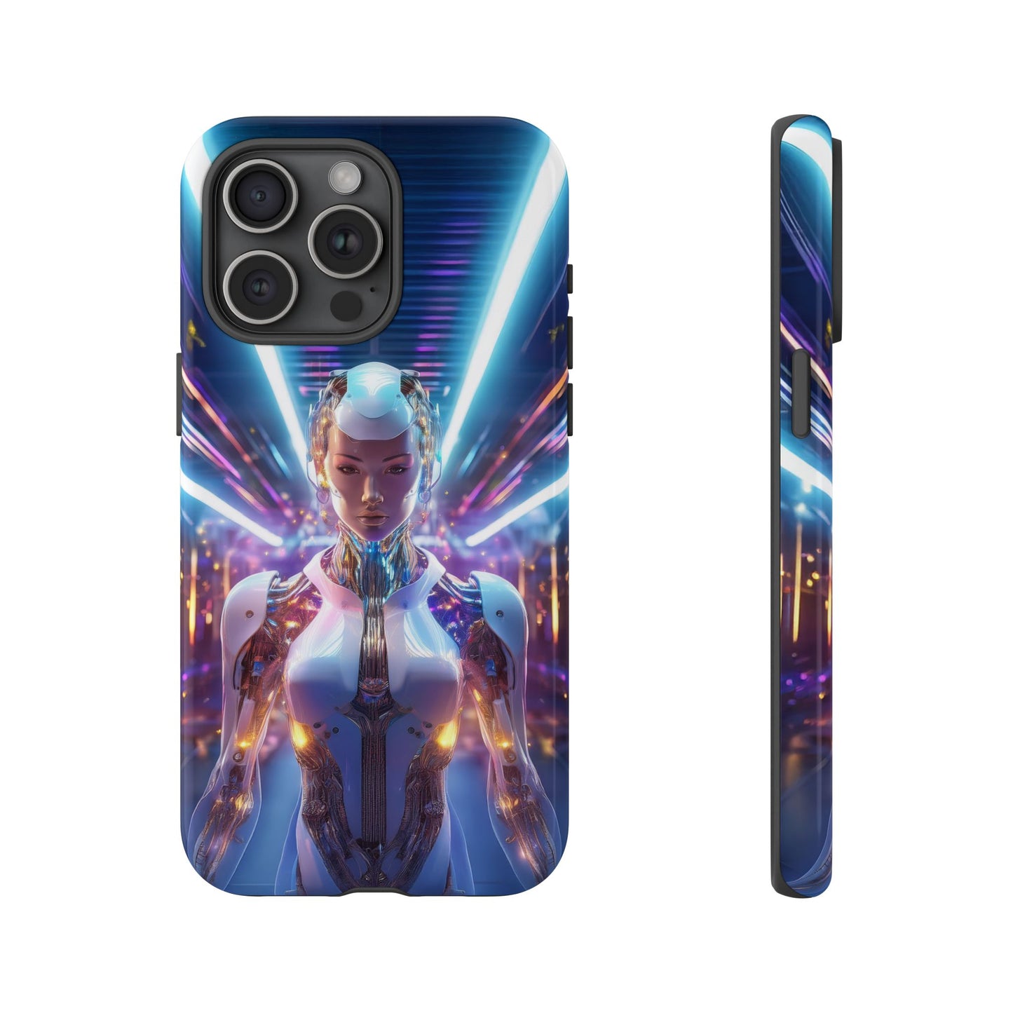 Futuristic Human Android Hybrid Cell Phone Case 007