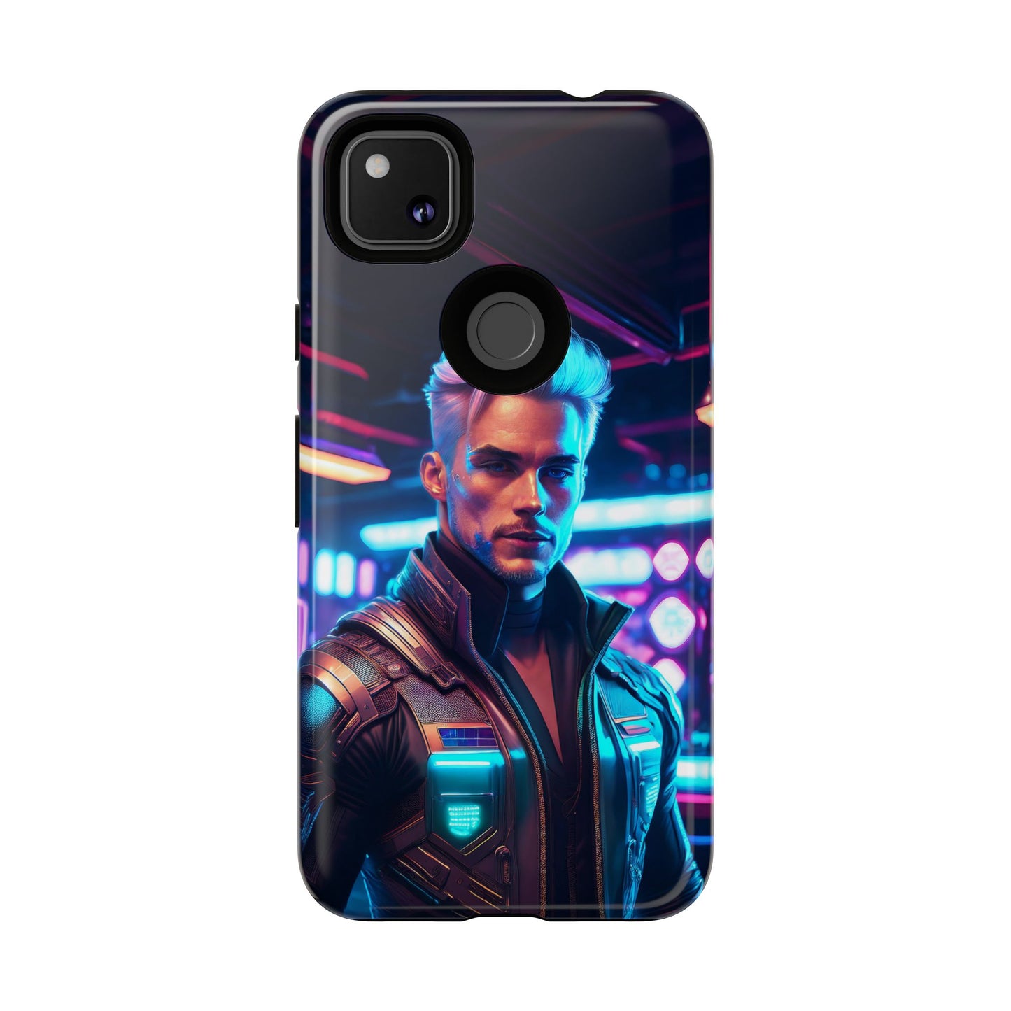 Futuristic Cyberpunk Male Cell Phone Case 008