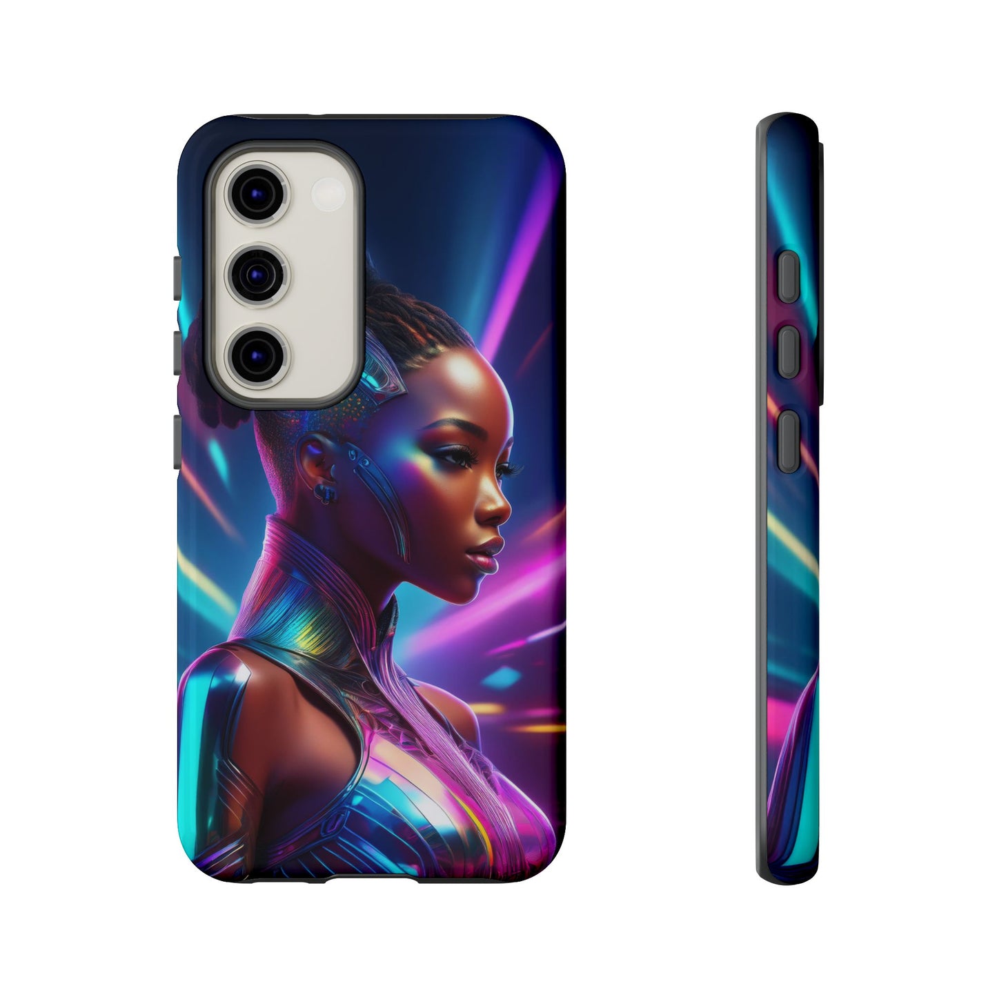 Futuristic Cyberpunk Female Cell Phone Case 014