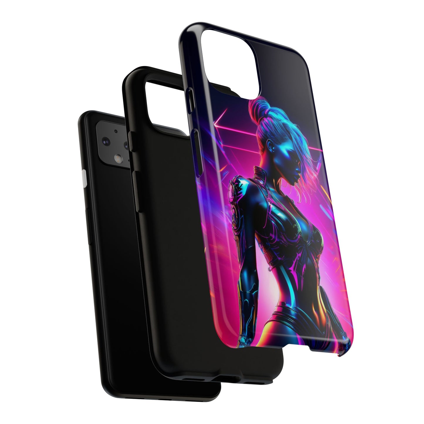 Futuristic Cyberpunk Female Cell Phone Case 017