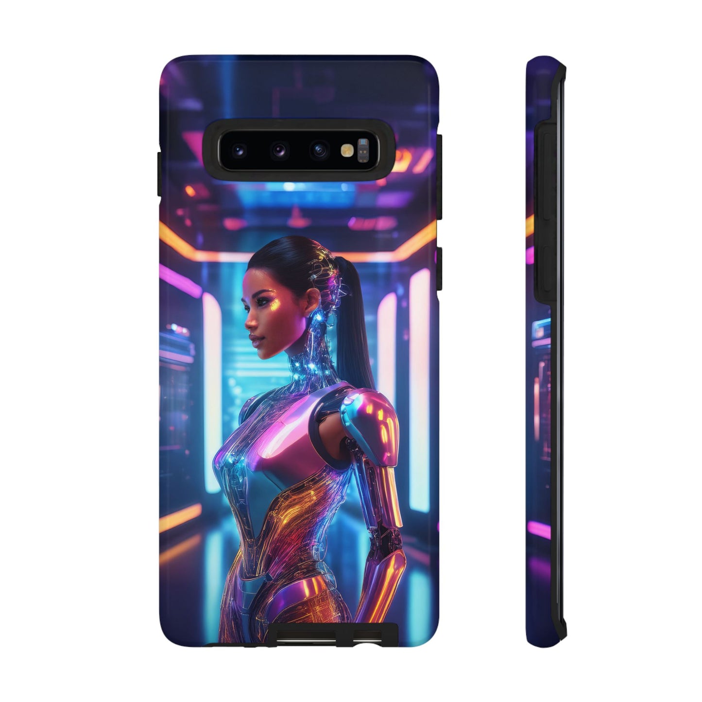 Futuristic Human Android Hybrid Cell Phone Case 016