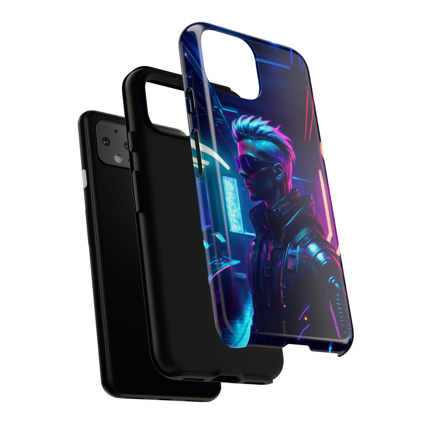 Futuristic Cyberpunk Male Cell Phone Case 002