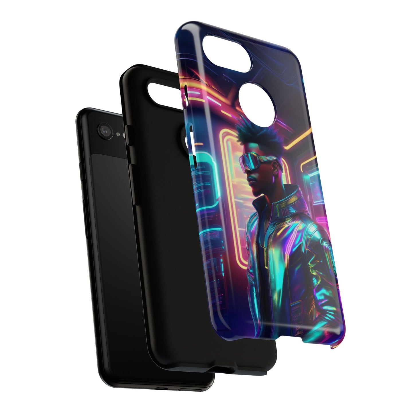 Futuristic Cyberpunk Male Cell Phone Case 004