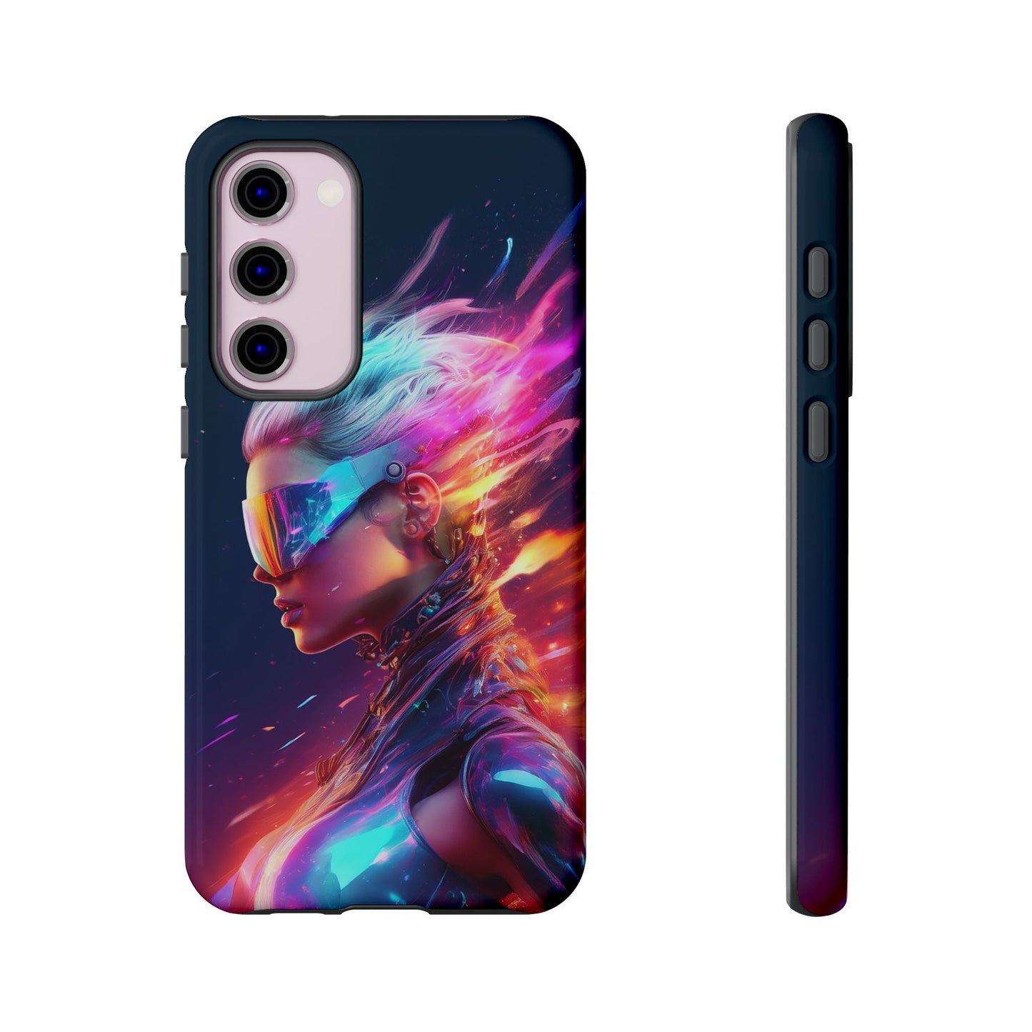 Futuristic Cyberpunk Female Cell Phone Case 025