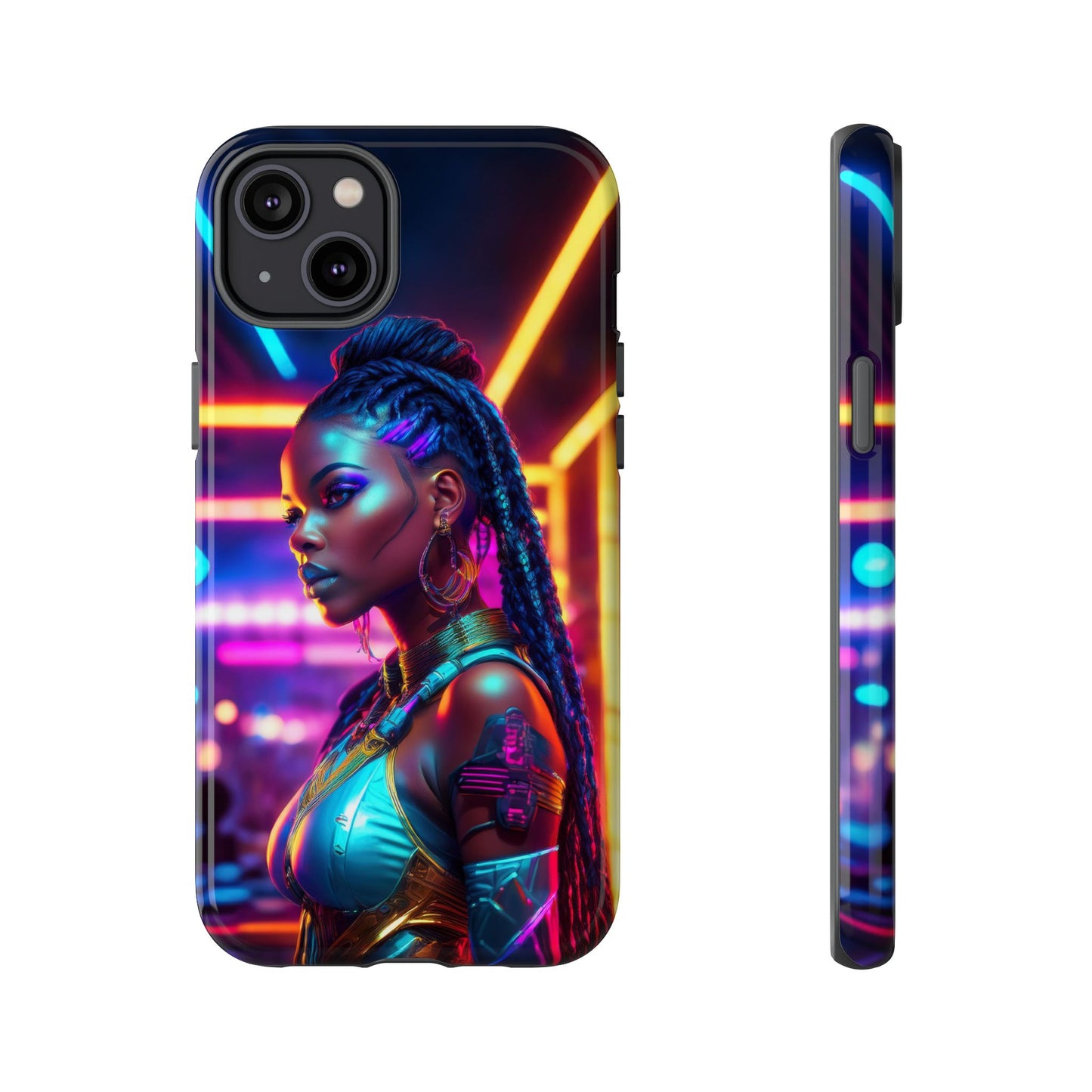 Futuristic Cyberpunk Female Cell Phone Case 006