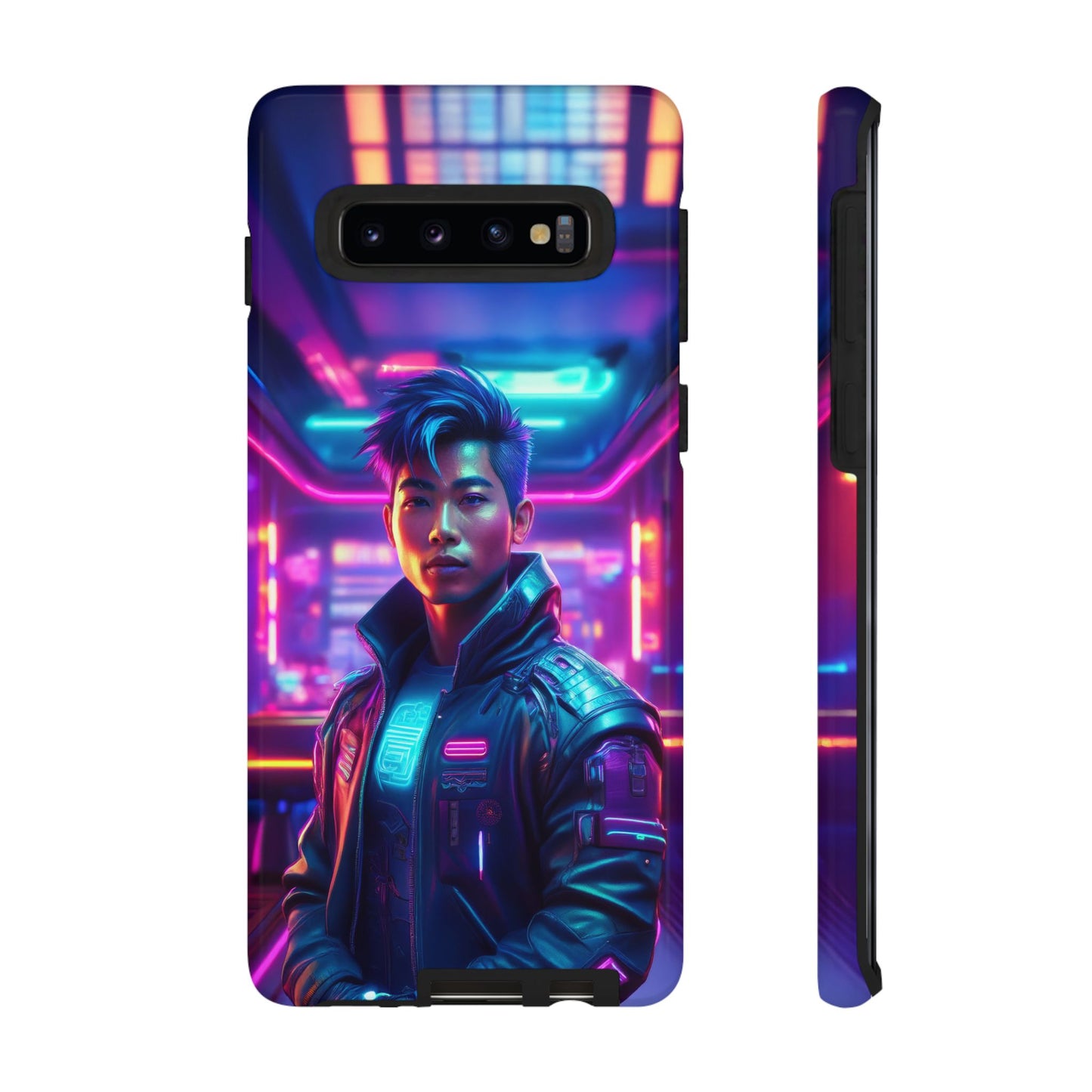 Futuristic Cyberpunk Male Cell Phone Case 012