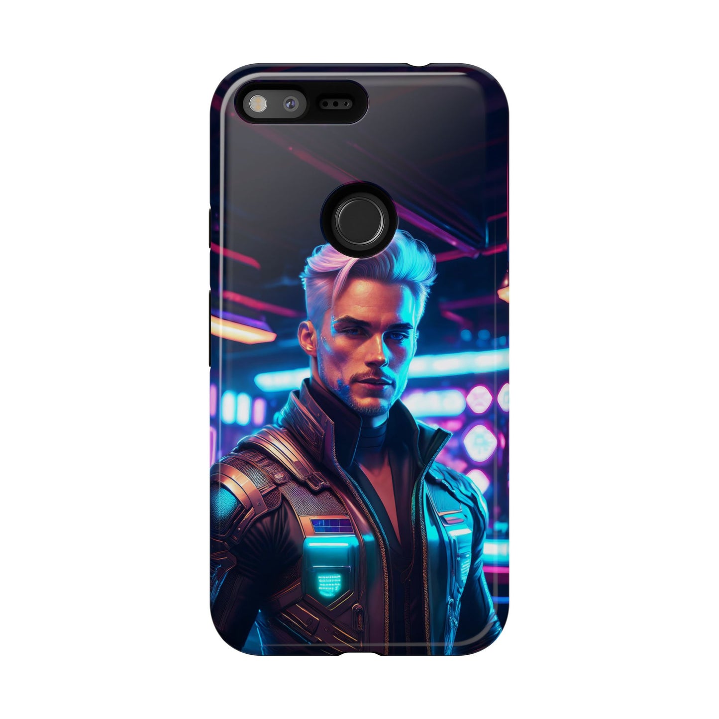 Futuristic Cyberpunk Male Cell Phone Case 008