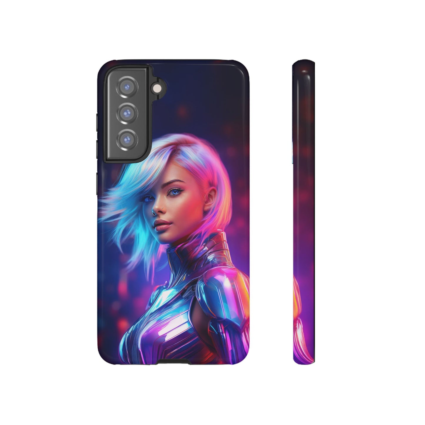 Futuristic Cyberpunk Female Cell Phone Case 028