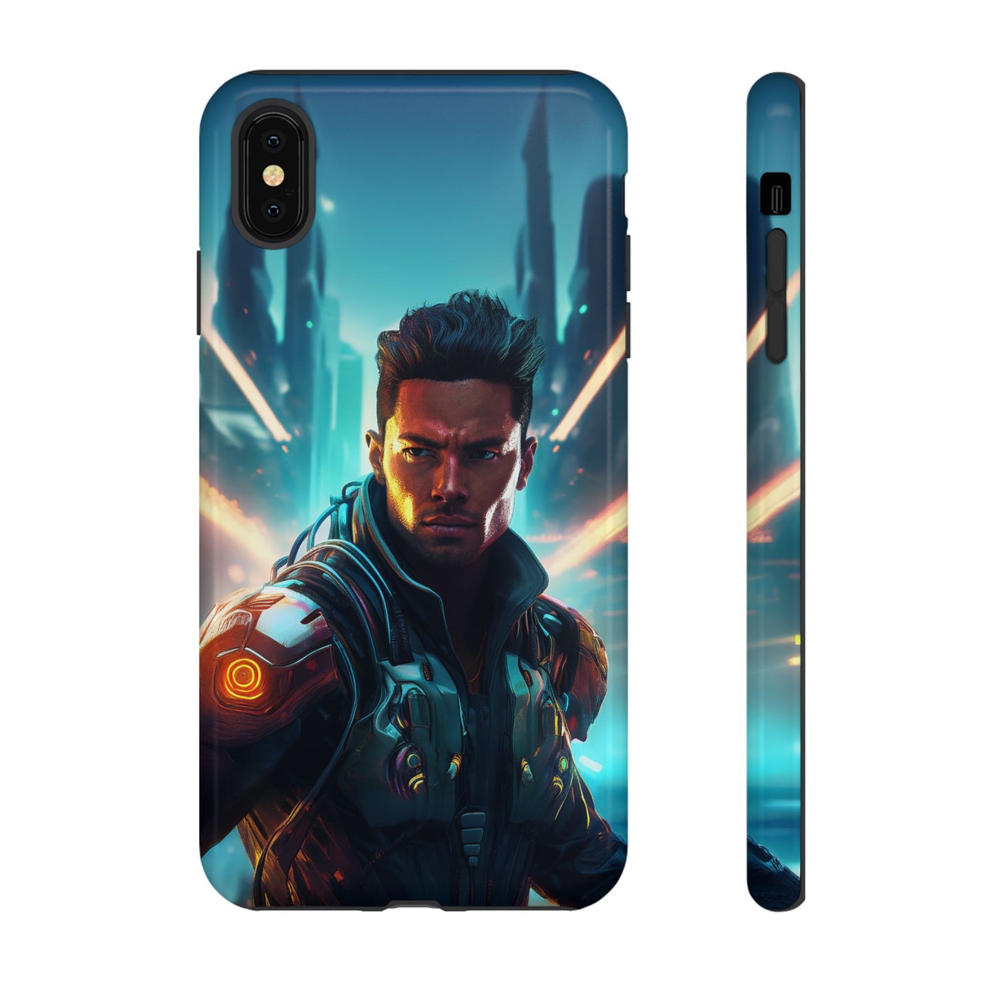 Futuristic Cyberpunk Male Cell Phone Case 015