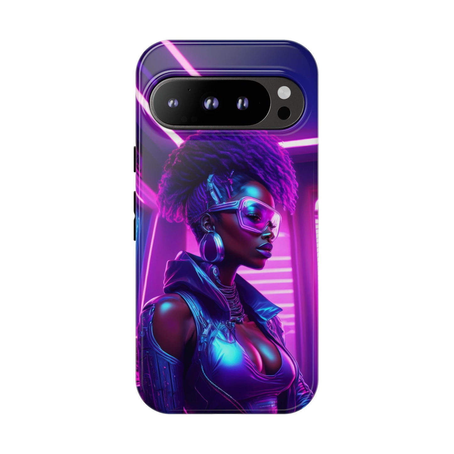 Futuristic Cyberpunk Female Cell Phone Case 004