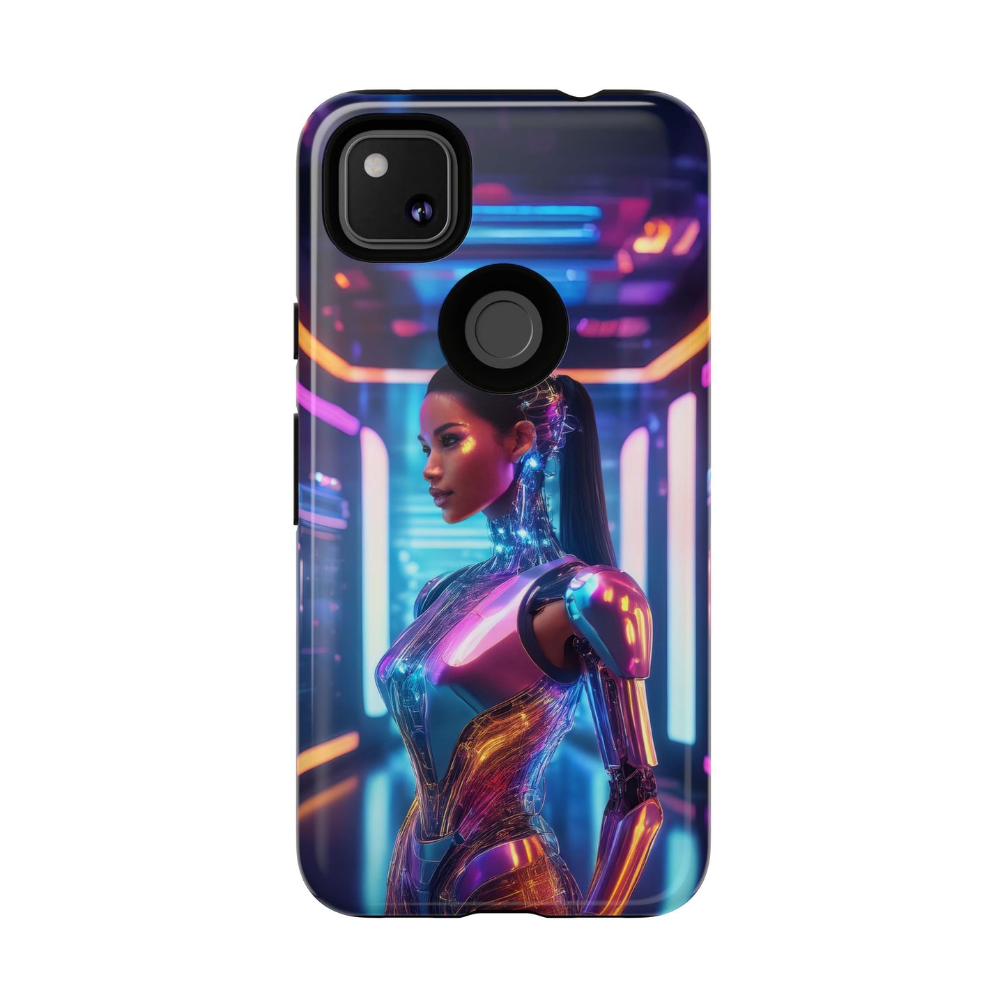 Futuristic Human Android Hybrid Cell Phone Case 016