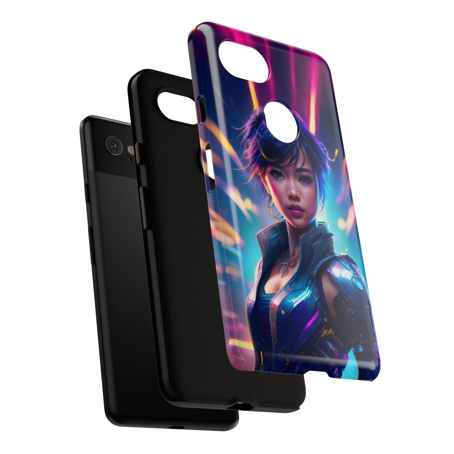 Futuristic Cyberpunk Female Cell Phone Case 024