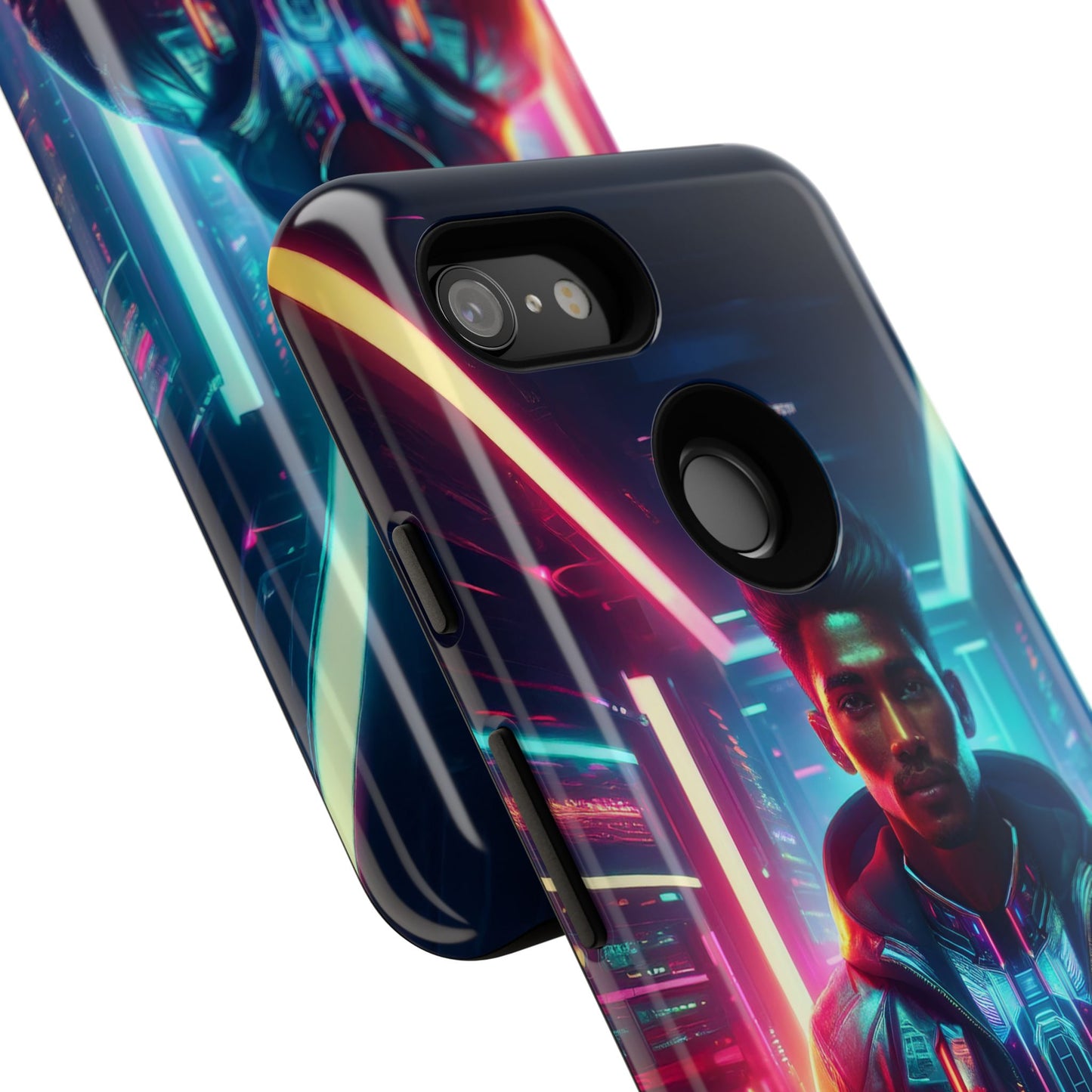 Futuristic Cyberpunk Male Cell Phone Case 001