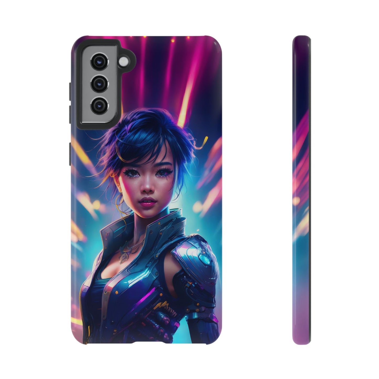 Futuristic Cyberpunk Female Cell Phone Case 024