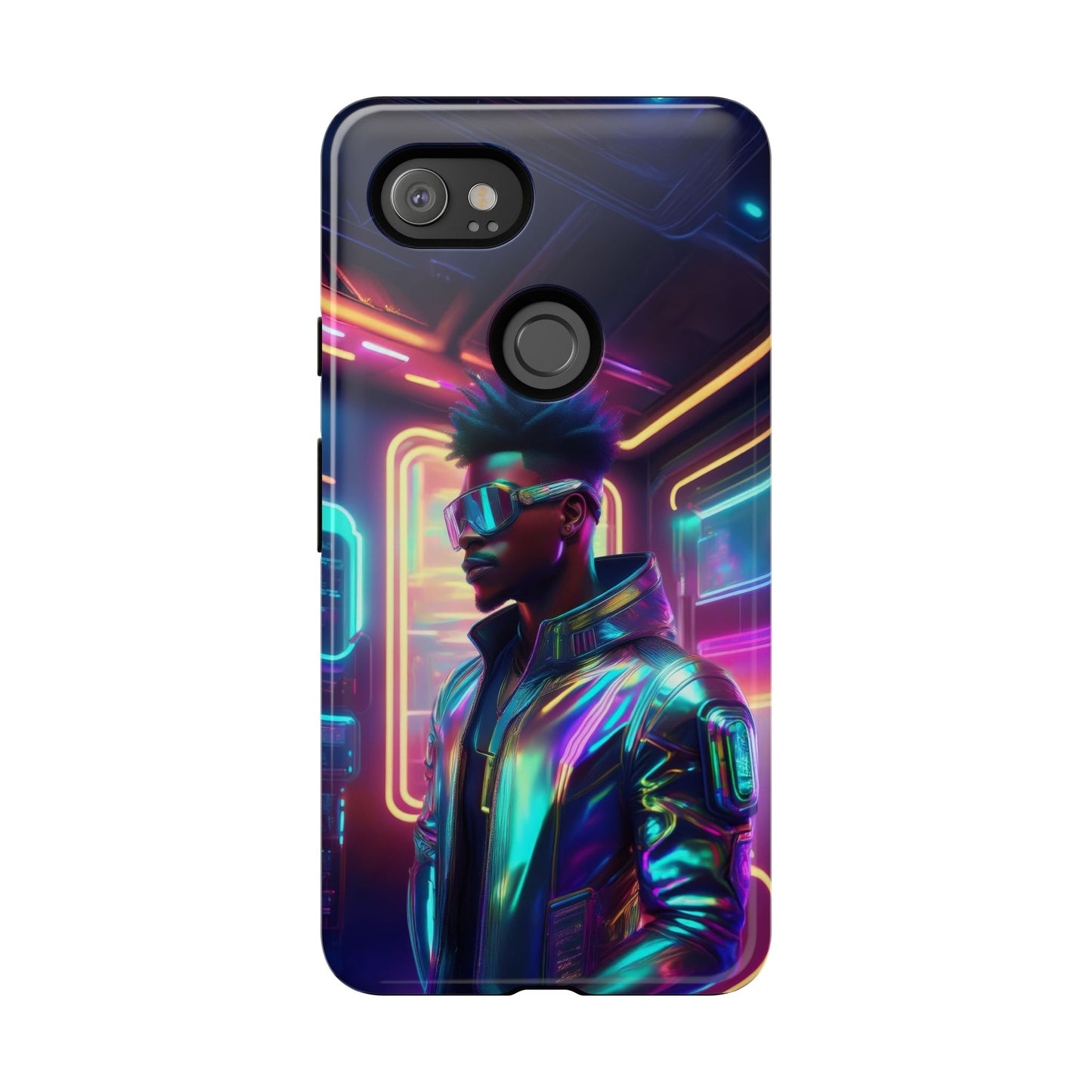 Futuristic Cyberpunk Male Cell Phone Case 004