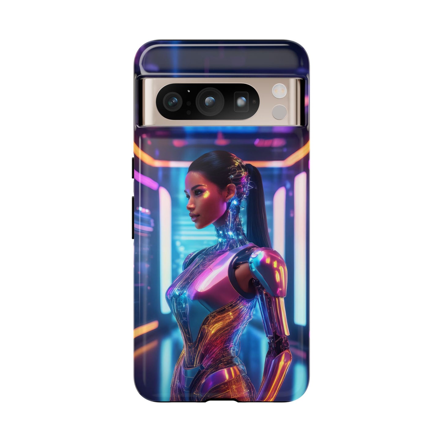 Futuristic Human Android Hybrid Cell Phone Case 016