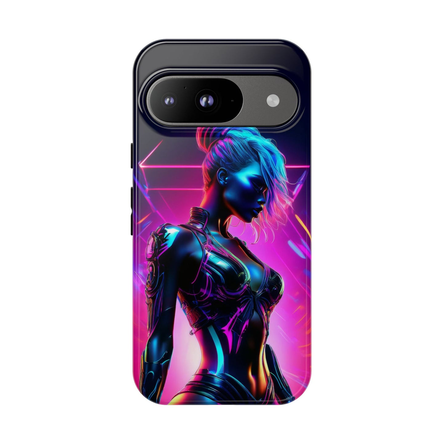 Futuristic Cyberpunk Female Cell Phone Case 017