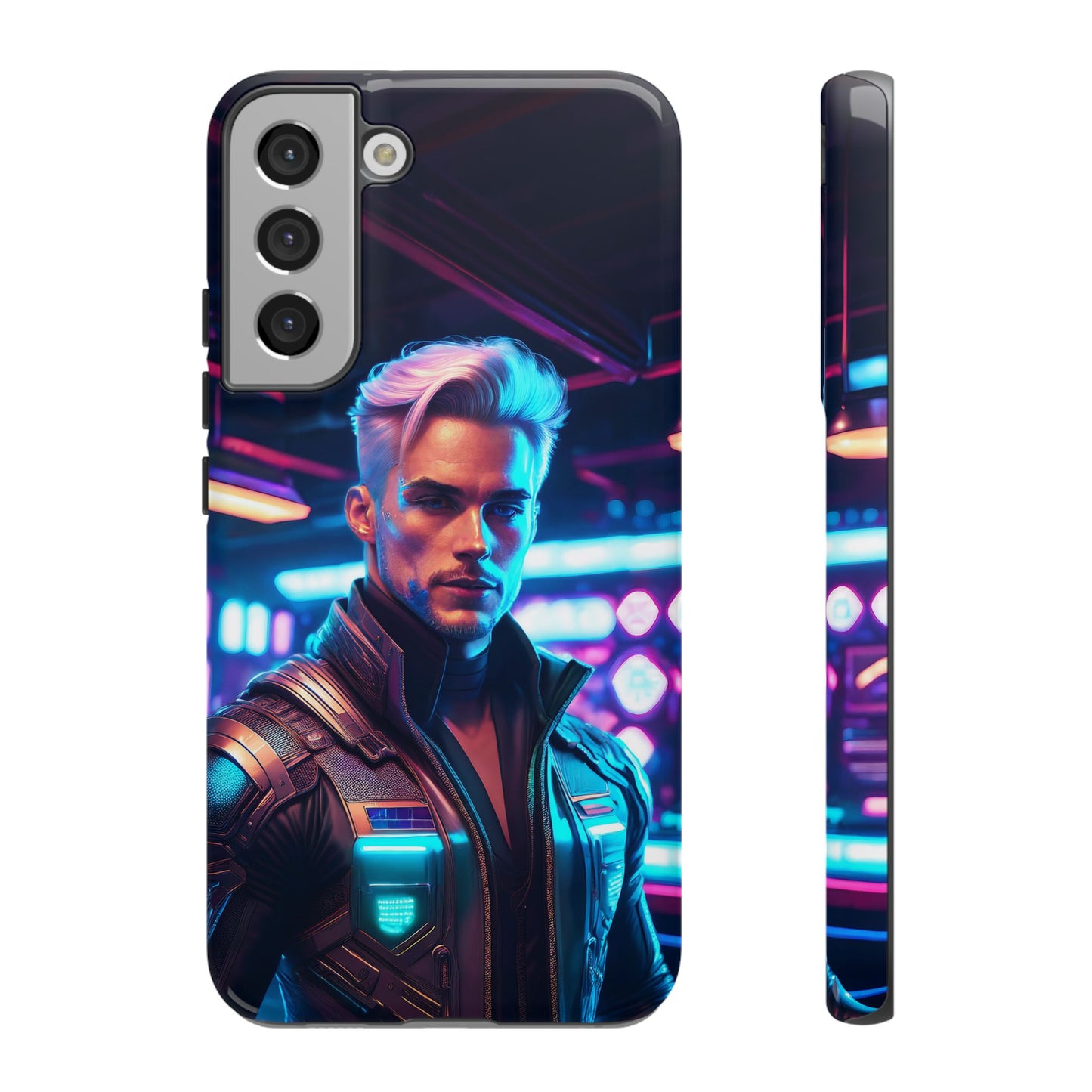 Futuristic Cyberpunk Male Cell Phone Case 008