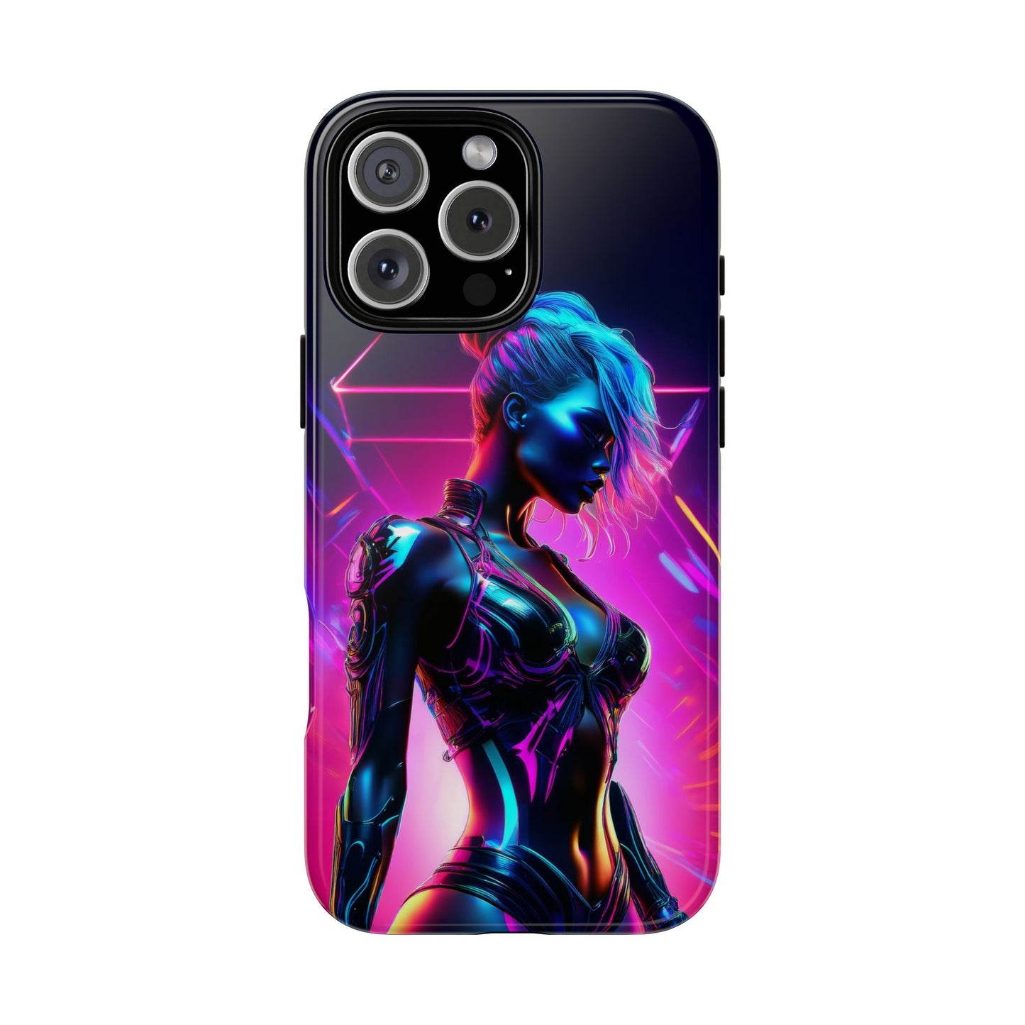 Futuristic Cyberpunk Female Cell Phone Case 017